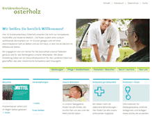 Tablet Screenshot of kreiskrankenhaus-osterholz.de